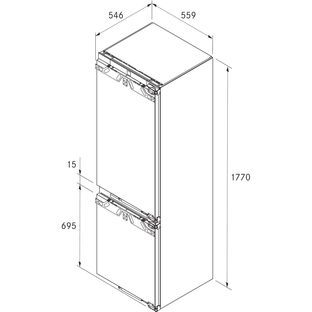 BORA C178KGWS2 | Комбинированный холодильник | No Frost | Ice Maker | BORA Fresh Zero | Design Premium