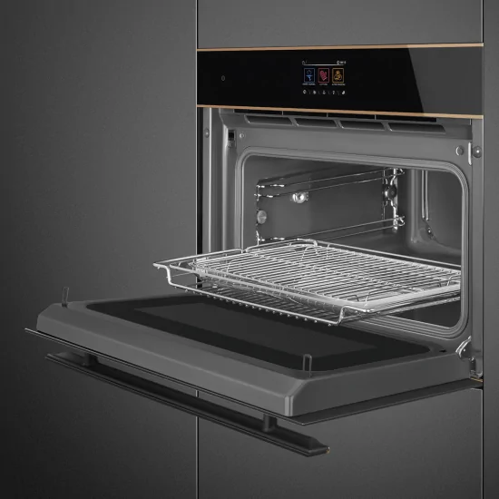 SMEG SO4604M2PNR Horno de microondas combinado Silencioso Italia