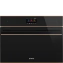 SMEG SO4604M2PNR Horno combinado de microondas: Diseño icónico, Cocina rápida y resultados perfectos