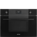 SMEG SO4101M1B3 Four à micro-ondes combinée: Conception iconique, cuisson rapide et résultats parfaits