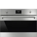 Smeg SO4301M1X Horno de microondas combinado, H 45 CM: Elegance and Functionality for Your Kitchen