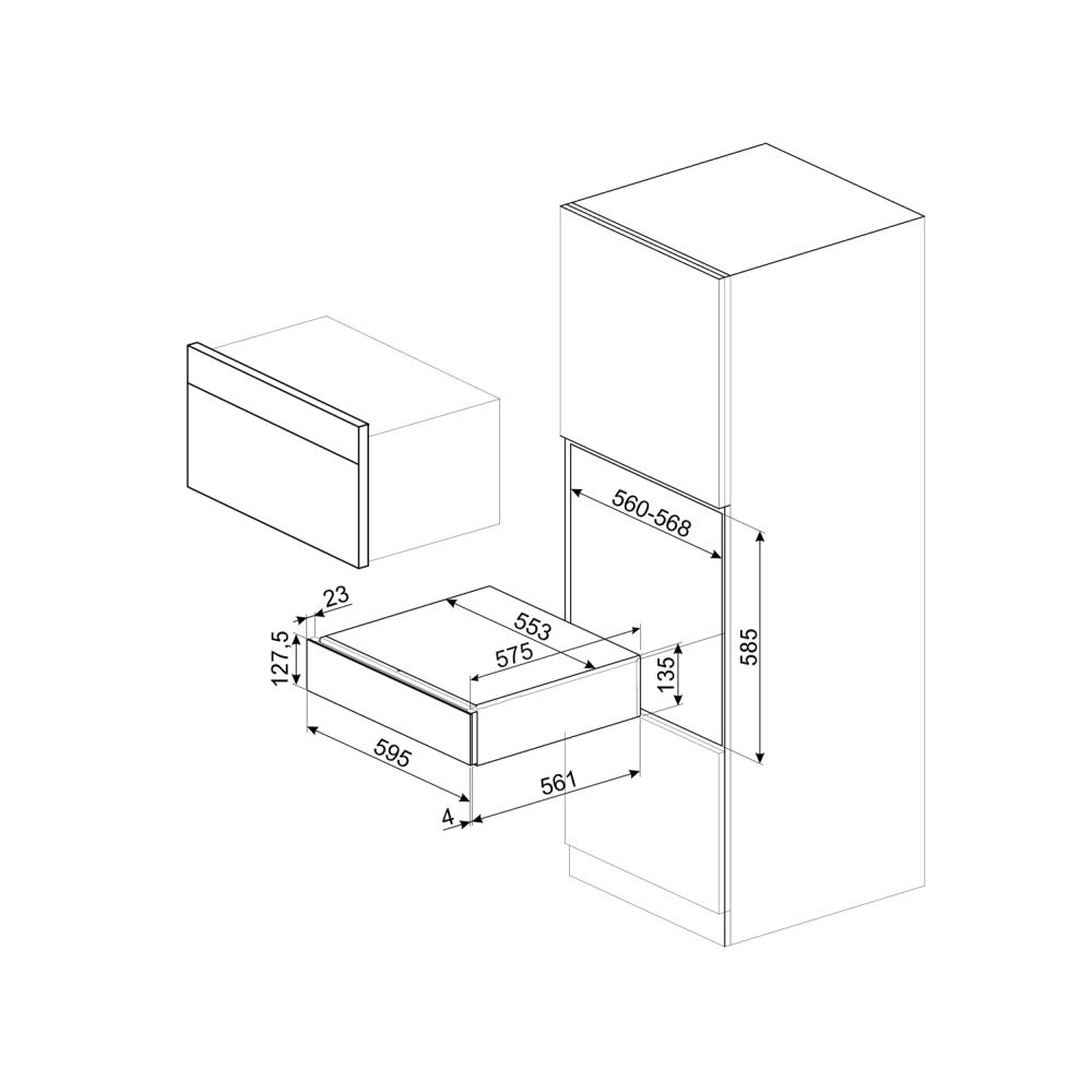 Smeg CPV115B3 Sous-Vide drawer - Duegstore