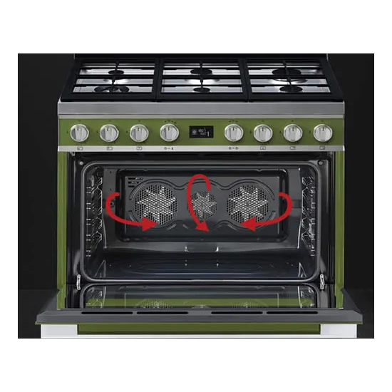 "«You're cook with Style: Kitchen 90x60 cm Smeg a Gas». Оливково-зеленый