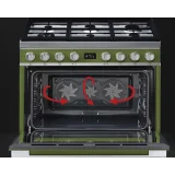 "Estás cocinando con estilo: Cocina 90x60 cm Pega un gas". Verde de oliva