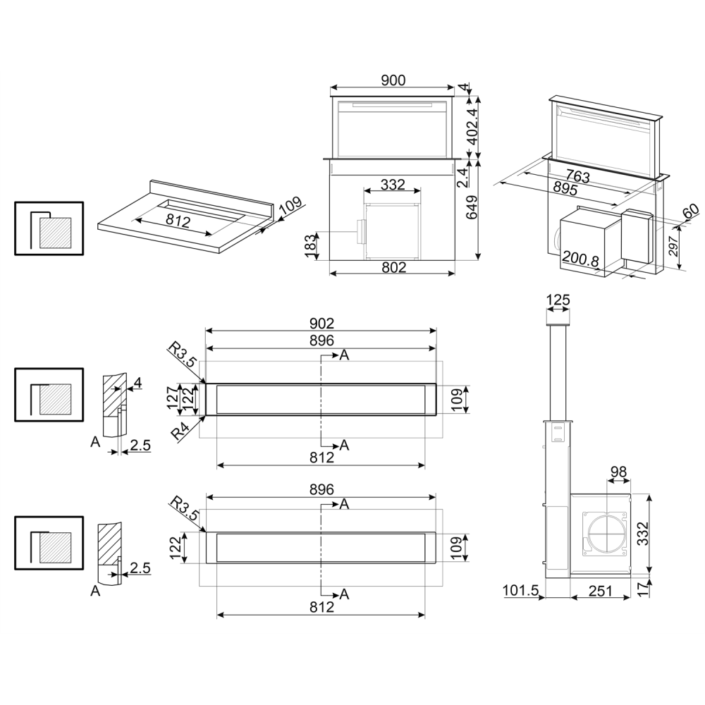 Smeg KDD90CNE Capota de Downdraft 90 cm ANTE https://duegstore.com/es/electrodomesticos-a-precios-asequibles