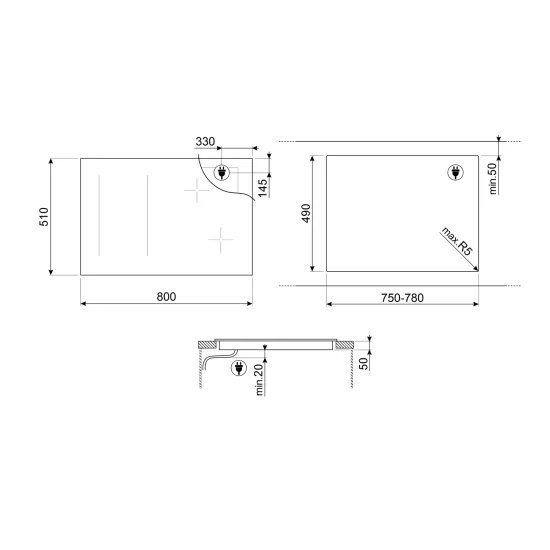 SIM3864MB (80 cm) Induktionskochfeld | https://duegstore.com/de/2-home