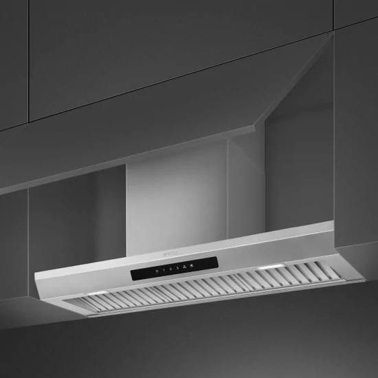 SMEG KSGT94X | Cappa aspirante integrata 90 cm | Acciaio Inox | Progettazione | Efficienza | Silenziosità