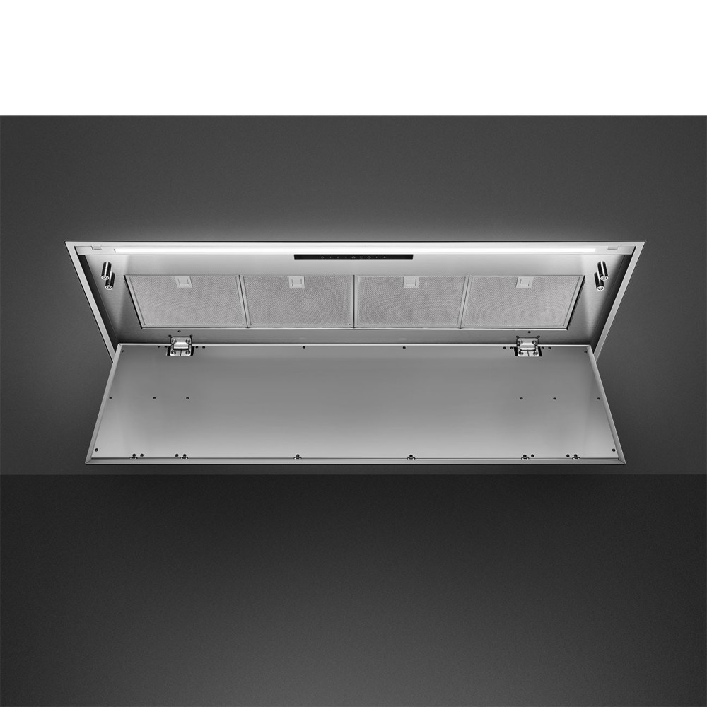 SMEG KLT12L4X, Cappa aspirante da soffitto, Acciaio inox, 120 cm