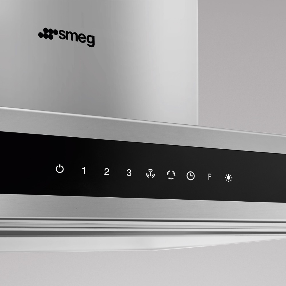 Cappa aspirante a isola Smeg KLTI9L4MB - 90 cm - Nero opaco |