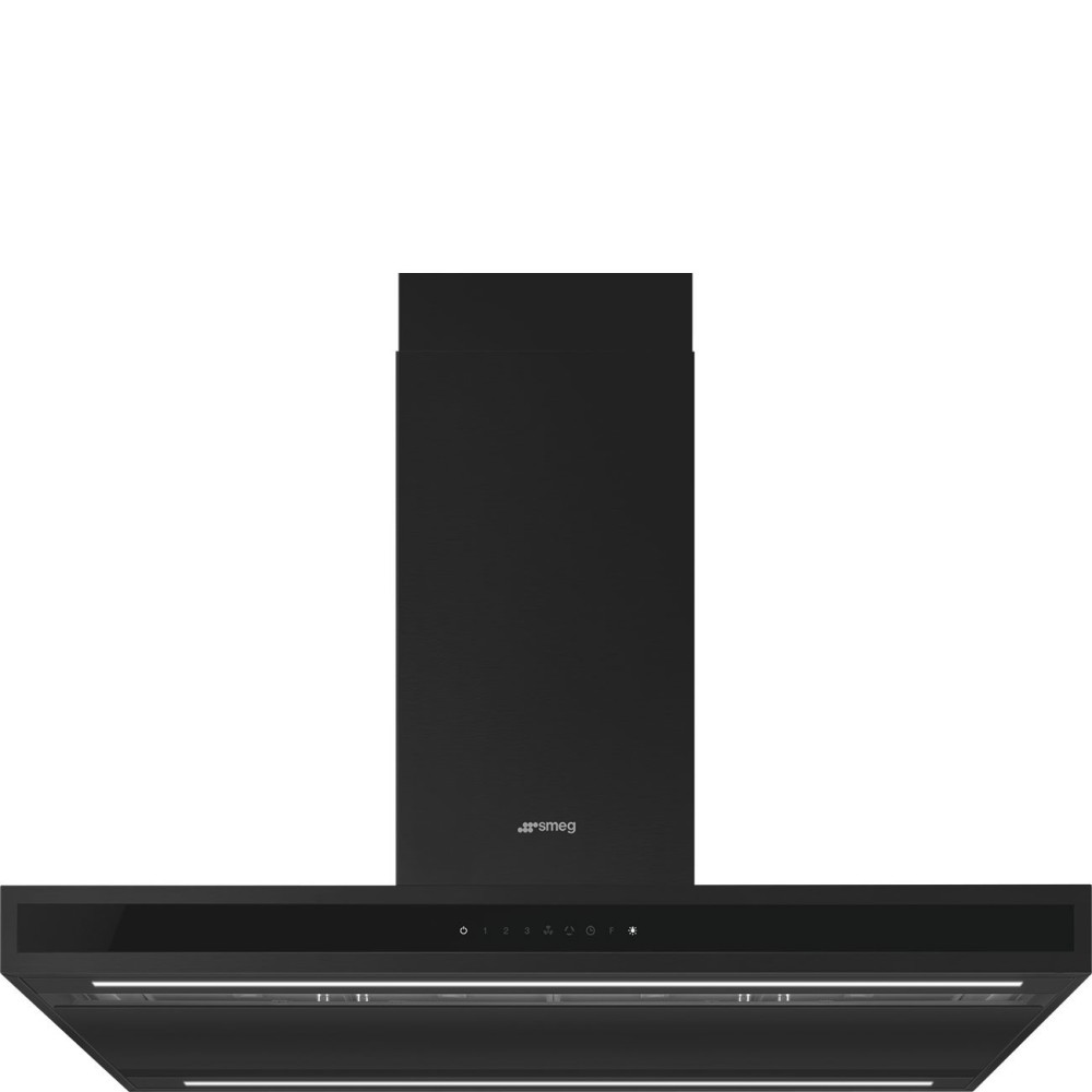 Cappa aspirante a isola Smeg KLTI9L4MB - 90 cm - Nero opaco |