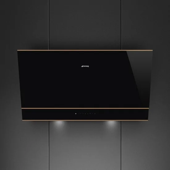 Элегантная настенная вытяжка SMEG KV694R - 90 см - Dolce Stil Novo