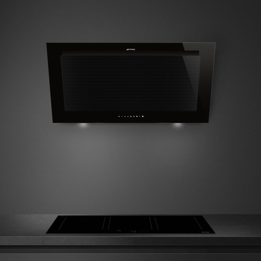 SMEG KV194B3: Cappa aspirante da parete, 90 cm - Design e funzionalità eccellenti