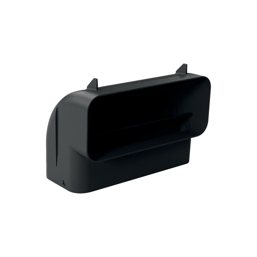 Connecteur plat avec pli vertical 90° DN150