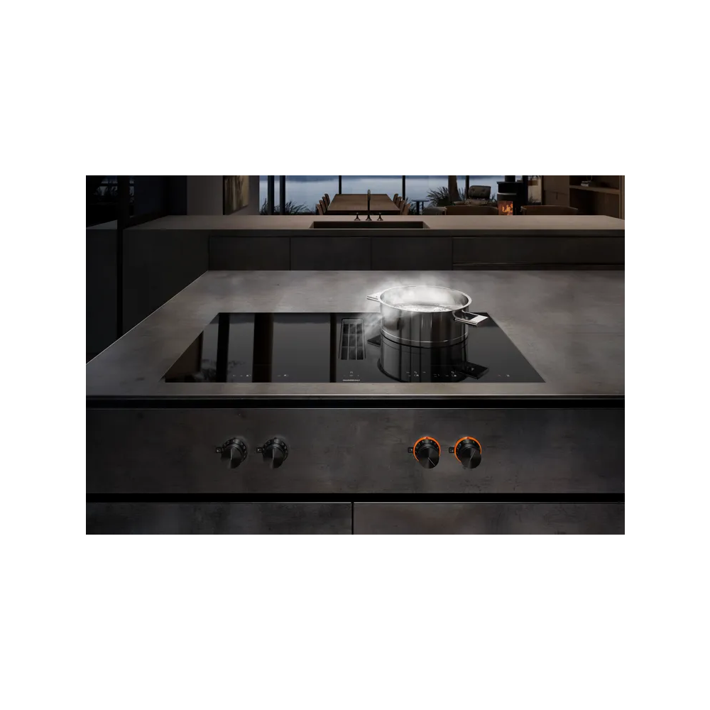 Flex induction hob avec système d'aspiration intégré
