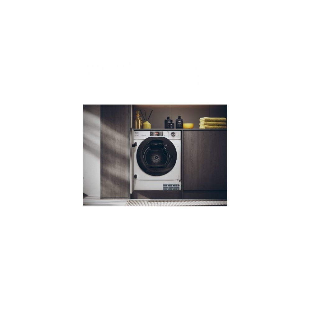 |HAIER HDBI H7A2TBEX-S: Asciugatrice a pompa di calore da incasso, 7 kg, A++|
