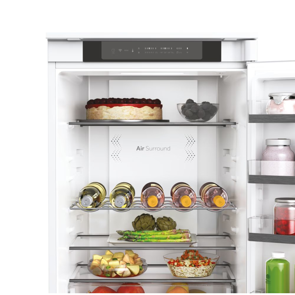 HAIER HAMS518EW: Space andnewness inchen - Slim Refrigerator 177厘米, No Frost, E-Class