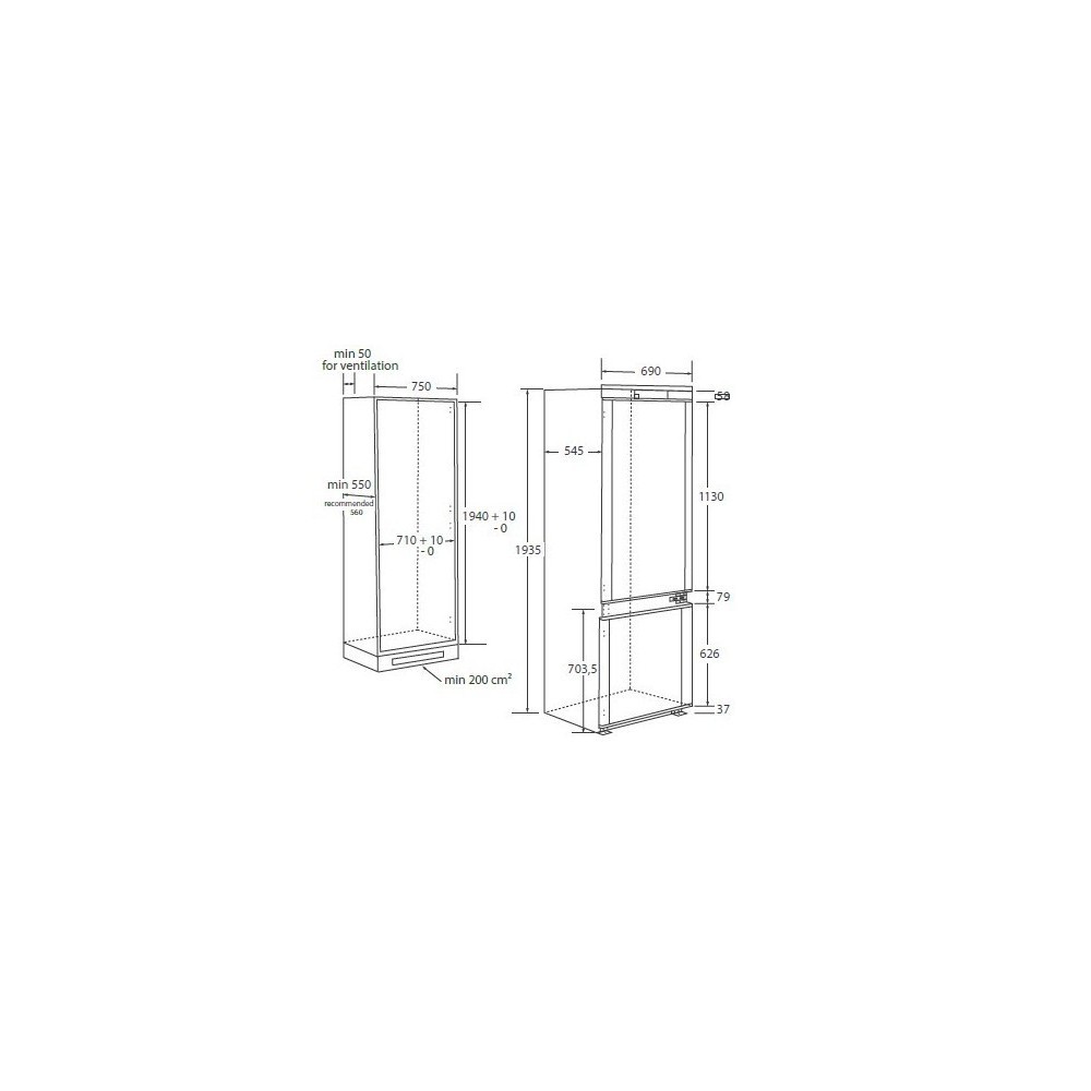 HAIER HBW5719E |Frigorífico combinado |364 litros |Sin escarcha |Clase E |Wifi