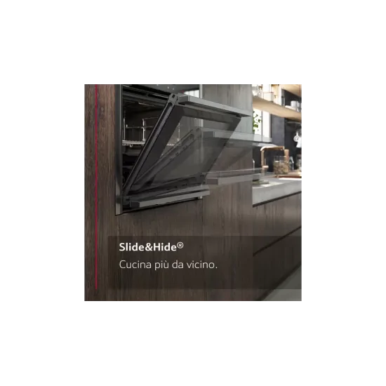 Neff Vario Steam: Slide&Hide® Electric Oven in Graphite Grey.