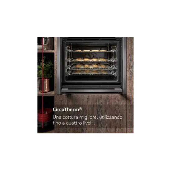 Neff Vario Steam: Slide&Hide® Electric Oven в Graphite Grey.