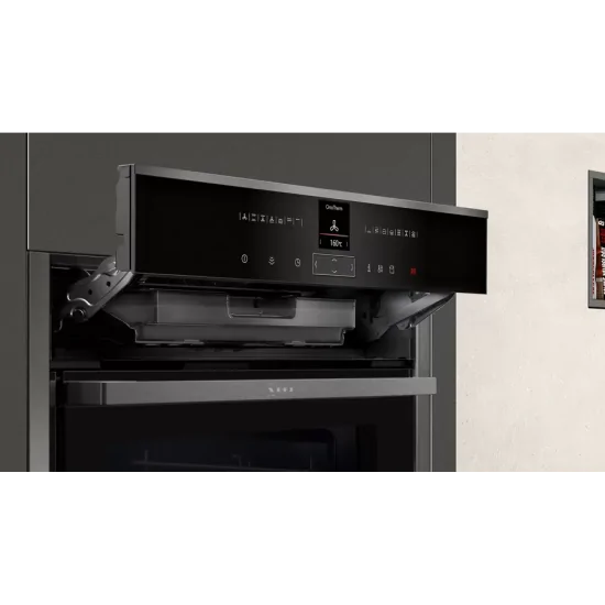 Neff Vario Steam: Forno Elettrico Slide&Hide® in Grigio Grafite.