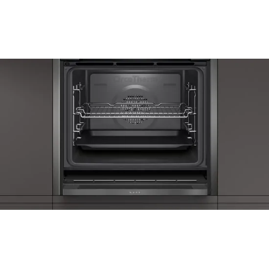 Neff Vario Steam: Forno Elettrico Slide&Hide® in Grigio Grafite.