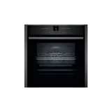 Neff Vario Steam: Slide&Hide® Electric Oven in Graphite Grey.