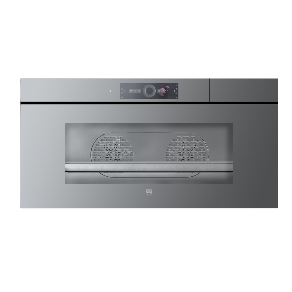 Oven Vzug 90x45 cm | platinum Mirror | AutoDoor | Cooking Hand-Free Steam