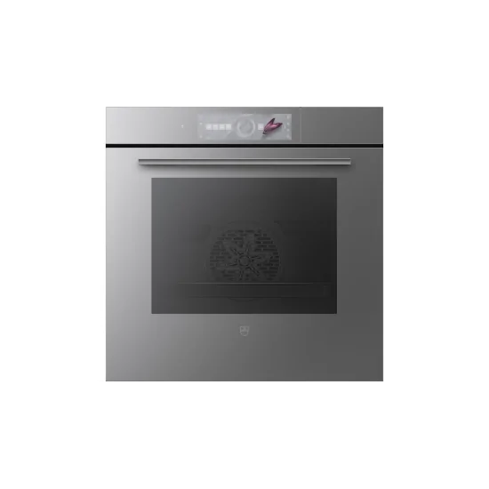 V-ZUG CS2T660ECHA - Professioneller Dampfofen, elegantes Design, Platinspiegel mit Griff
