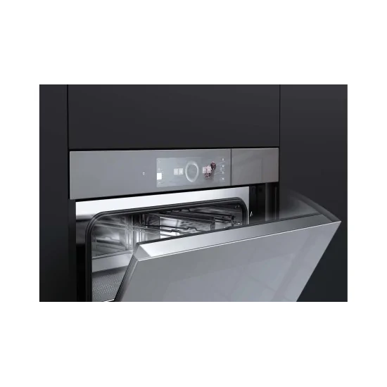 Forno a vapore con AutoDoor, design platino a specchio