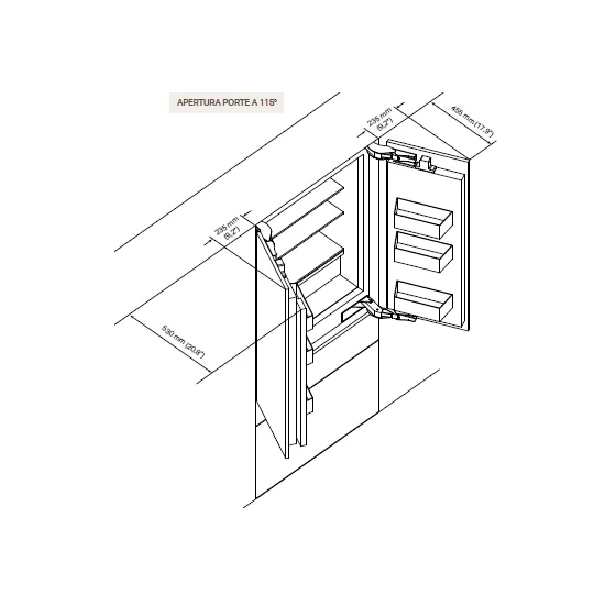 Fridge French Door by Incasso SKSFD3614P 优雅与能力 现代设计