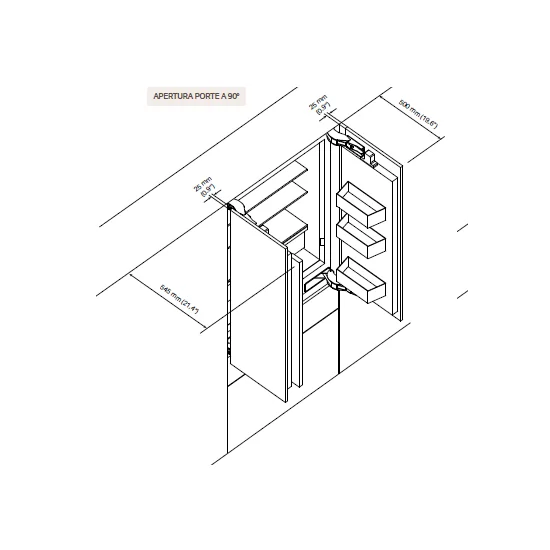 Fridge French Door by Incasso SKSFD3614P | Elegance and Capacity | Modern Design