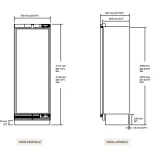 Refrigerator 756x2121mm - Large Capacity in Little Space