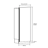 Refrigerator 756x2121mm - Large Capacity in Little Space