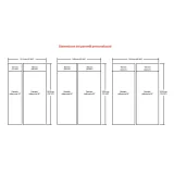 Refrigerator 756x2121mm - Large Capacity in Little Space