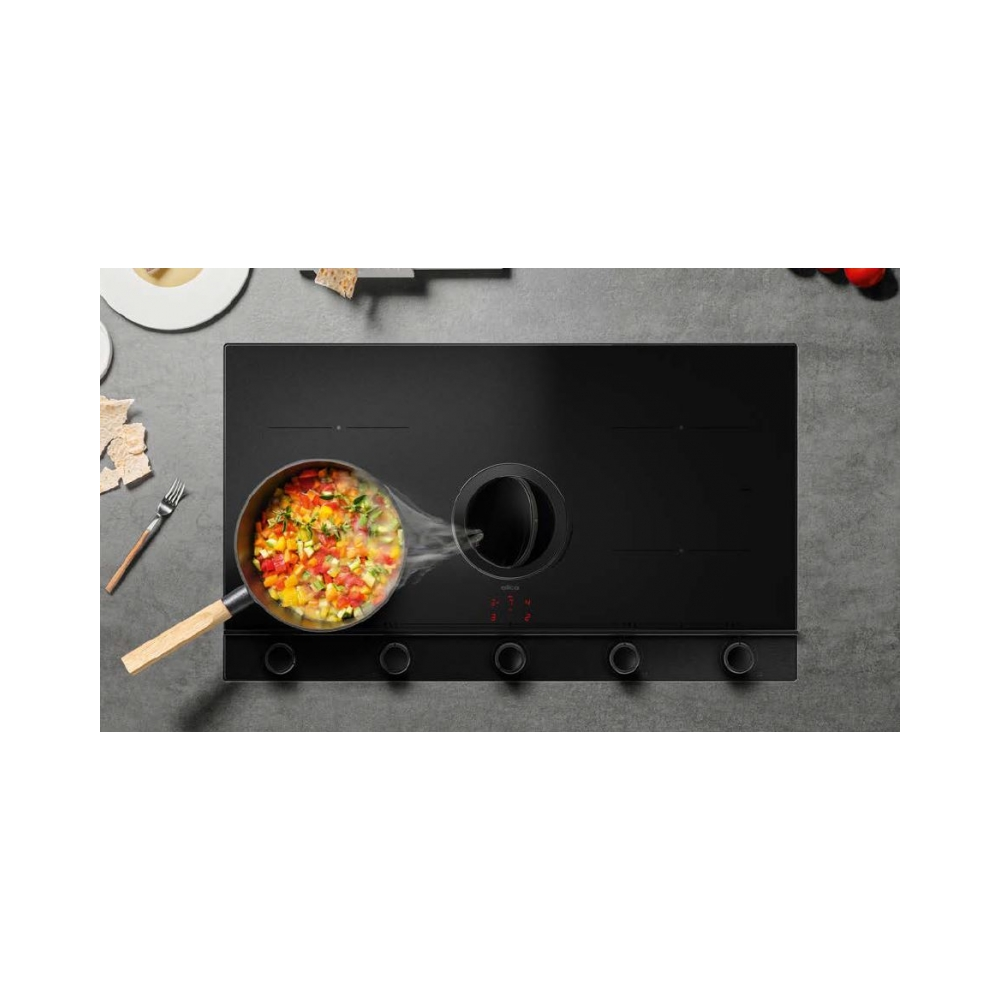 Elica NIKOLATESLA UNPLUGGED RAW - Piano cottura induzione 90 cm | Duegstore