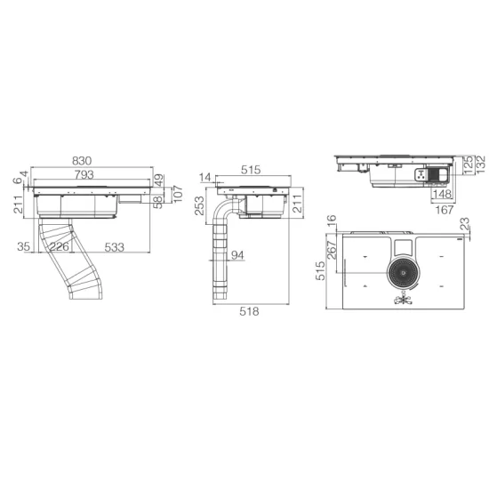 Elica NIKOLATESLA ONE EVO - Piano cottura induzione 83 cm | Cappa integrata | Duegstore