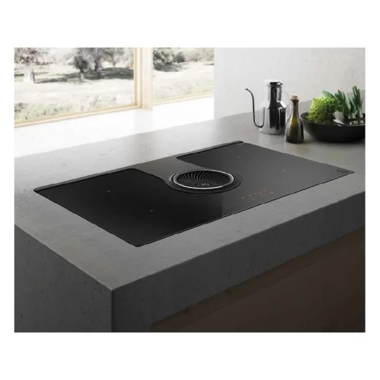 Elica NIKOLATESLA ONE EVO RAW - Induction hob 83 cm | Industrial design | Integrated hood