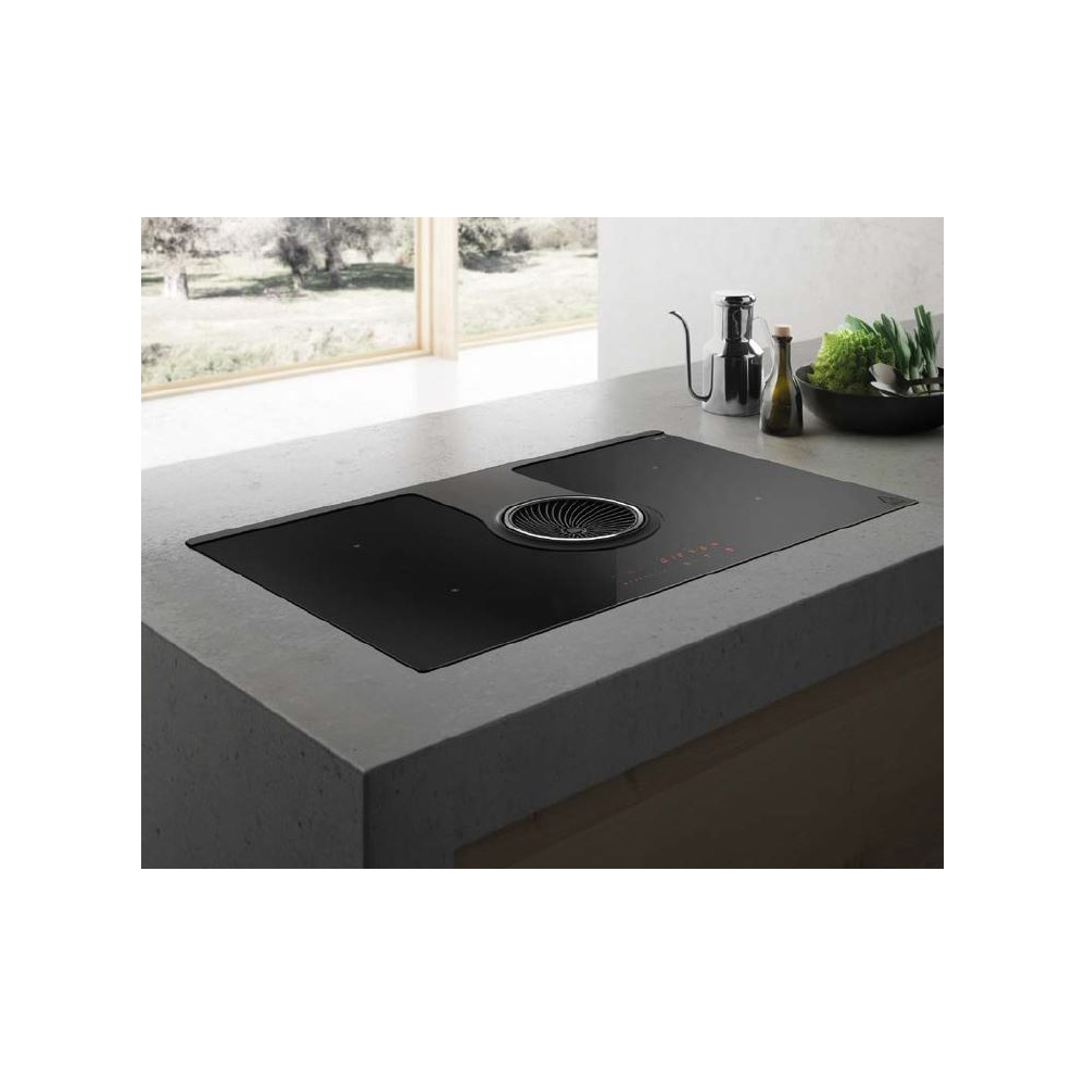 Elica NIKOLATESLA ONE EVO RAW - Piano cottura induzione 83 cm | Design industriale | Cappa integrata