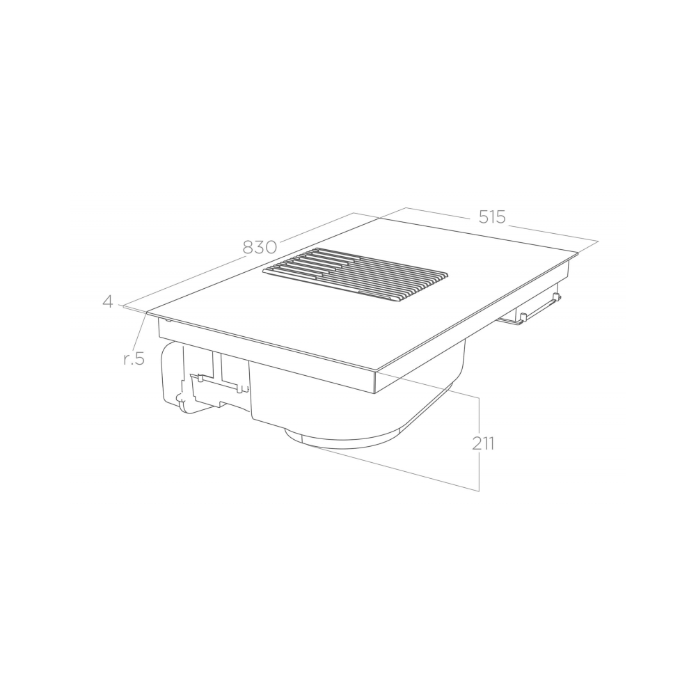 Elica NikolaTesla Libra EVO nero 83cm: Piano Cottura a Induzione con Bilancia | Dueg Store