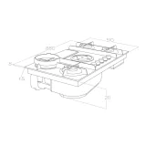 Elica NikolaTesla Flame EVO 90cm: Gas cooking plan with integrated hood | Dueg Store