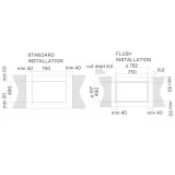 Elica Nikolaus Tesla Alpha B 60cm: Induktion Kochboden mit integrierter Kapuze und Design Minimal | Dueg Store