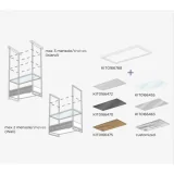 DRAHTGEWEBE-REGAL-KIT