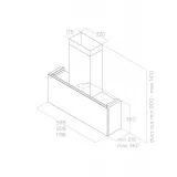 Elica Règles 120cm NAKED: Cappa Integrabile per Cucine Ampie | Dueg Store