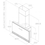 Elica Super Plat 80cm: Cappa a Parete Design e Operale tención Dueg Store