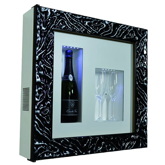 Quadro Vino n. 12: Exposant réfrigéré pour le vin élégant et fonctionnel
