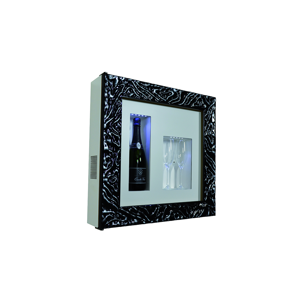 Quadro Vino n. 12: Espositore Refrigerato per Vino Elegante e Funzionale