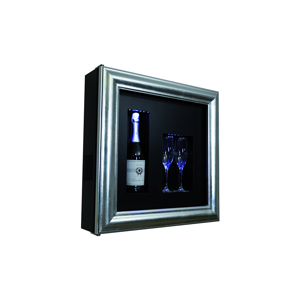 Quadro Vino n. 12: Exposant réfrigéré pour le vin élégant et fonctionnel