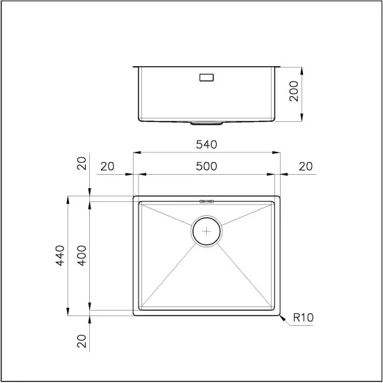 The sink Foster 1715 856 60 cm: Elegance and Functionality in Kitchen