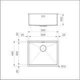 The sink Foster 1715 856 60 cm: Elegance and Functionality in Kitchen