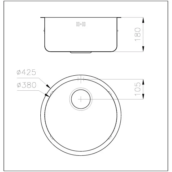 Die Spüle Foster 1130 066 45 cm: Eleganz und Funktionalität in Ø 425 cm